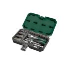 ParkSide PSSS 39 RH 39 részes 1/4" racsnis dugókulcs (krova), bitfej készlet kofferben,  270° forgófejes racsnival