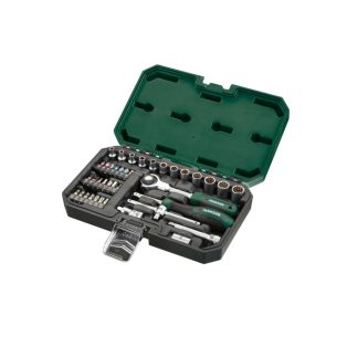   ParkSide PSSS 39 RH 39 részes 1/4" racsnis dugókulcs (krova), bitfej készlet kofferben,  270° forgófejes racsnival