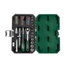 ParkSide PSSS 39 RH 39 részes 1/4" racsnis dugókulcs (krova), bitfej készlet kofferben,  270° forgófejes racsnival