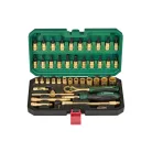 ParkSide PSSS 46 A1 46 részes 1/4" racsnis dugókulcs (krova), imbuszkulcs és bitfej készlet kofferben ezüst / arany