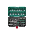 ParkSide PSSS 46 A1 46 részes 1/4" racsnis dugókulcs (krova), imbuszkulcs és bitfej készlet kofferben ezüst / arany