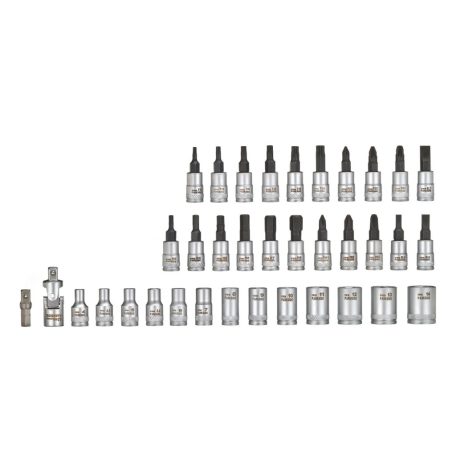 ParkSide PSSS 46 A1 46 részes 1/4" racsnis dugókulcs (krova), imbuszkulcs és bitfej készlet kofferben