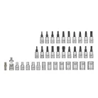 ParkSide PSSS 46 A1 46 részes 1/4" racsnis dugókulcs (krova), imbuszkulcs és bitfej készlet kofferben ezüst / arany