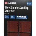 ParkSide PSSZ 18 A1 gyári 18 darabos 93 x 185 mm csiszolópapír készlet 60 / 120 / 240 szemcsemérettel ParkSide PSS 270 elektromos, 270W rezgőcsiszolóhoz (428612)