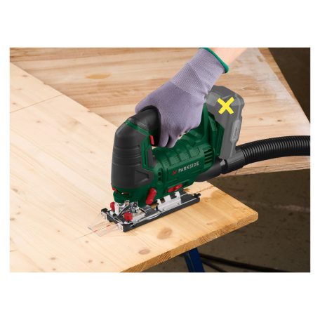 ParkSide PSTDA 20-Li C3 SOLO 20V akkus, akkumulátoros szúrófűrész, dekopírfűrész, akku és töltő NÉLKÜL, kofferben