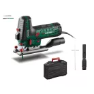 ParkSide PSTK 800 F4 szabályozható fordulatszámú 800W elektromos szúrófűrész, dekopírfűrész lézervezetéssel, LED munkalámpával, 2 fűrészlappal, kofferrel