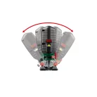 ParkSide PSTK 800 F4 szabályozható fordulatszámú 800W elektromos szúrófűrész, dekopírfűrész lézervezetéssel, LED munkalámpával, 2 fűrészlappal, kofferrel