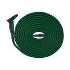 ParkSide 466705 flexibilis kerti tömlő, 10 méterről 30 méterre nyújható flexi locsolótömlő szövet külsővel, locsolófejjel és tárolótasakkal (zöld)