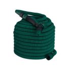 ParkSide 466705 flexibilis kerti tömlő, 10 méterről 30 méterre nyújható flexi locsolótömlő szövet külsővel, locsolófejjel és tárolótasakkal (zöld)