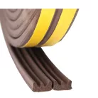 ParkSide Rubbel Seal BR "E" Profil, öntapadó gumitömítés 2 x 5 méter barna, E profil, ajtó- és ablaktömítés 9 x 4 mm, 2 - 3.5 mm közötti hézagokhoz