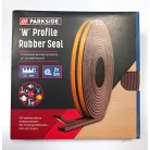 ParkSide Rubbel Seal BR "W" Profil, öntapadó gumitömítés 2 x 5 méter barna, W profil, ajtó- és ablaktömítés 9.5 x 3.5 mm, 1.5 -3 mm közötti hézagokhoz