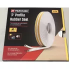 ParkSide Rubbel Seal WH "P" Profil, öntapadó gumitömítés 2 x 5 méter fehér, P profil, ajtó- és ablaktömítés 9 x 5.5 mm, 2.5 - 5 mm közötti hézagokhoz