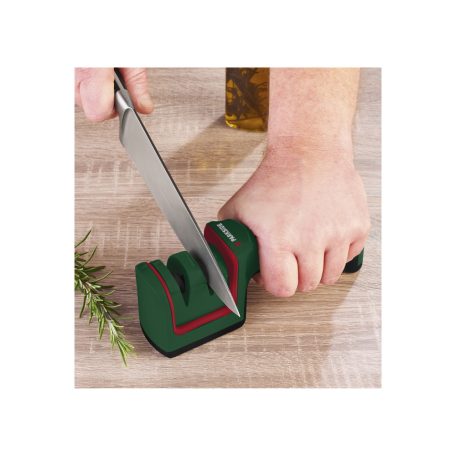 ParkSide PAMS 2 A1 mechanikus késélező, balta élező, fejszeélező 2 db gyémánt élező koronggal, integrált sörbontóval