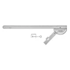 ParkSide 418496 inox univerzális fűrészsín, vezető és szögmérő körfűrészekhez és lyukfűrészekhez