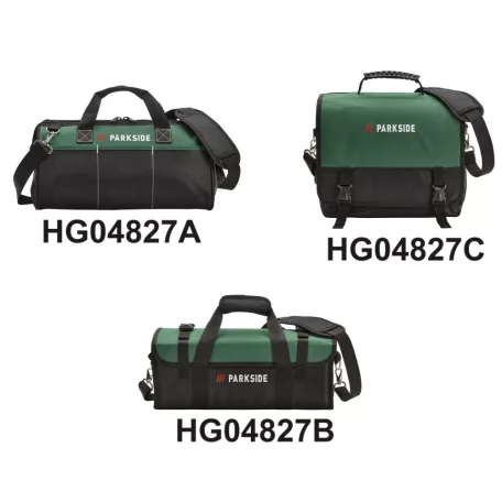 ParkSide 419156 Toolbag, üres gyöngyvászon szerszámtáska, szerszámos táska 9 liter / 8 kg kapacitással