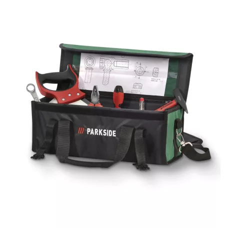 ParkSide 419156 Toolbag, üres gyöngyvászon szerszámtáska, szerszámos táska 9 liter / 8 kg kapacitással
