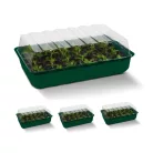 ParkSide PNK 36 x 22 x 12 cm 96 darabos palántázó készlet, 4 részes palántenevelő készlet, mini melegágy 4 x 24 db palánta részére, átlátszó fedéllel