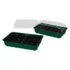 ParkSide PNK 36 x 22 x 12 cm 96 darabos palántázó készlet, 4 részes palántenevelő készlet, mini melegágy 4 x 24 db palánta részére, átlátszó fedéllel