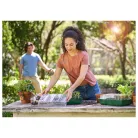 ParkSide PNK 36 x 22 x 12 cm 96 darabos palántázó készlet, 4 részes palántenevelő készlet, mini melegágy 4 x 24 db palánta részére, átlátszó fedéllel