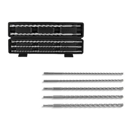 ParkSide SDS+ Hammer Drill Bit Set - 5 darabos 450 mm SDS Plus kalapácsfúró / ütvefúró fúrószár készlet kőhöz, falazathoz, téglához