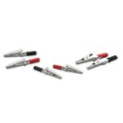 PowerFix / ParkSide 446025 Aligator Clip Set 80 darabos krokodilcsipesz készlet 1.5 - 2.5 mm2 kábelkeresztmetszetig, max 24V / 1A (40 db piros, 40 db fekete)