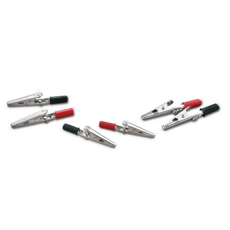 PowerFix / ParkSide 446025 Aligator Clip Set 80 darabos krokodilcsipesz készlet 1.5 - 2.5 mm2 kábelkeresztmetszetig, max 24V / 1A (40 db piros, 40 db fekete)