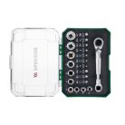 ParkSide 31 részes racsnis bitfej és dugókulcs készlet praktikus tároló dobozban (20 x 1/4" 6.3 mm bit, racsnis kulcs 10x 1/4" 6.3 mm dugókulcs)