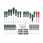 ParkSide XXL 101 darabos csavarhúzó, dugókulcs és bitfej készlet praktikus szerszámtartó rendezőben