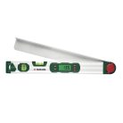 ParkSide DAF 400 A1 400 mm 0 - 220° alumínium digitális szögmérő LCD kijelzővel, függőleges és vízszintes vízmértékkel, lábhosszabbítóval (Digital Angle Finder)