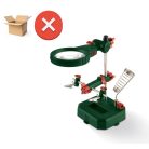 HIBÁS ParkSide LED-es (világító), nagyítós forrasztó állvány, paneltartó állvány, harmadik kéz (458936) 1 db LED világítással