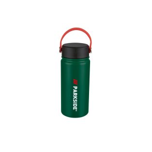   ParkSide Fan Edition Insulated Travel Mug 400 ml nemesacél, duplafalú hőtartó kulacs, pohár kupakkal és praktikus hordszíjjal