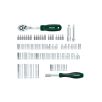   ParkSide HG-10518 Socket Set 61 részes 1/4" 6.3 mm + 3/8" 10 mm CR-V / S2 acél racsnis dugókulcskészlet (krova készlet) dugókulcs és bitfej készlet állvánnyal