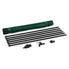 ParkSide 250 literes összecsukható esővizes hordó, zárt, PVC esővíz gyűjtő tartály, összehajtható kerti vízgyűjtő hordó fedéllel, szűrővel, csappal és 3/4" slag csatlakozóval