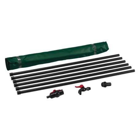 ParkSide 250 literes összecsukható esővizes hordó, zárt, PVC esővíz gyűjtő tartály, összehajtható kerti vízgyűjtő hordó fedéllel, szűrővel, csappal és 3/4" slag csatlakozóval