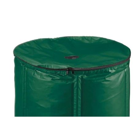 ParkSide 250 literes összecsukható esővizes hordó, zárt, PVC esővíz gyűjtő tartály, összehajtható kerti vízgyűjtő hordó fedéllel, szűrővel, csappal és 3/4" slag csatlakozóval