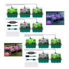 ParkSide PNK 120 LED 85 x 140 x 140 mm 120 darabos LED-es palántázó készlet, 10 részes palántenevelő, csiráztató készlet, mini melegágy 10 x 12 db palánta részére, átlátszó fedéllel, szellőzővel és LED világítással