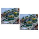 ParkSide PNK 120 LED 85 x 140 x 140 mm 120 darabos LED-es palántázó készlet, 10 részes palántenevelő, csiráztató készlet, mini melegágy 10 x 12 db palánta részére, átlátszó fedéllel, szellőzővel és LED világítással