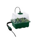 ParkSide PNK 120 LED 85 x 140 x 140 mm 120 darabos LED-es palántázó készlet, 10 részes palántenevelő, csiráztató készlet, mini melegágy 10 x 12 db palánta részére, átlátszó fedéllel, szellőzővel és LED világítással