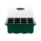 ParkSide PNK 120 LED 85 x 140 x 140 mm 120 darabos LED-es palántázó készlet, 10 részes palántenevelő, csiráztató készlet, mini melegágy 10 x 12 db palánta részére, átlátszó fedéllel, szellőzővel és LED világítással