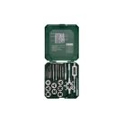 ParkSide Green 21 részes menetvágó, menetmetsző, menetfúró készlet műanyag dobozban metrikus ISO és 1/8" csavarmenetekhez M3 - M12
