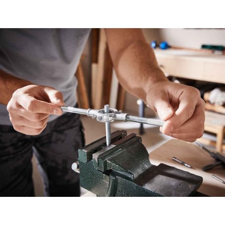 ParkSide Green 21 részes menetvágó, menetmetsző, menetfúró készlet műanyag dobozban metrikus ISO és 1/8" csavarmenetekhez M3 - M12