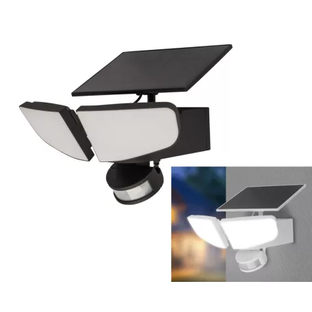 ParkSide 479074 Solar Floodlight 9.5W 4000K 600 lm falra szerelhető, akkus, fali napelemes, szolár LED reflektor mozgásérzékelővel, 3.7V 4000 mAh li-ion akkuval