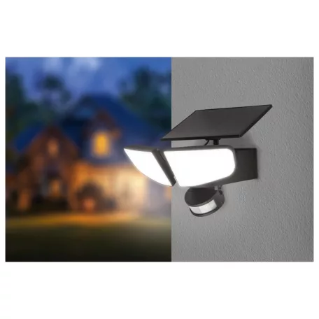 ParkSide 479074 Solar Floodlight 9.5W 4000K 600 lm falra szerelhető, akkus, fali napelemes, szolár LED reflektor mozgásérzékelővel, 3.7V 4000 mAh li-ion akkuval