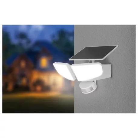 ParkSide 479074 Solar Floodlight 9.5W 4000K 600 lm falra szerelhető, akkus, fali napelemes, szolár LED reflektor mozgásérzékelővel, 3.7V 4000 mAh li-ion akkuval