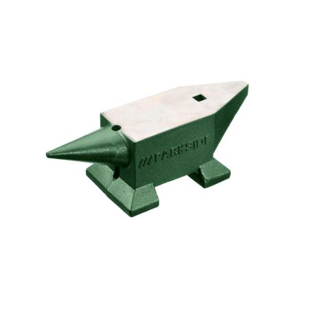 ParkSide 10 kg 210 x 86 mm öntöttvas kovácsüllő, egy szarvú 9.7 kg öntött acél kovács üllő kovácsoláshoz, formázáshoz, csiszolt üllőfelülettel, lekerekített és lapos sarkokkal