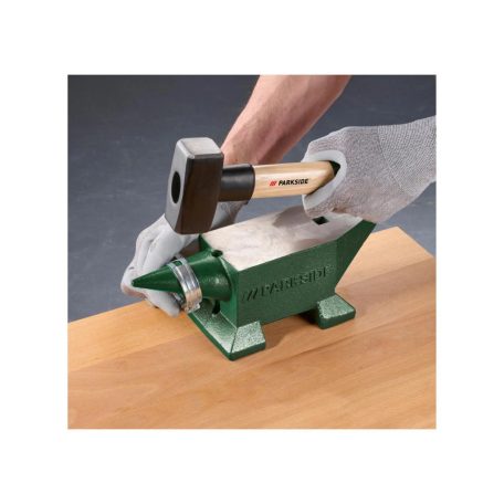 ParkSide 10 kg 210 x 86 mm öntöttvas kovácsüllő, egy szarvú 9.7 kg öntött acél kovács üllő kovácsoláshoz, formázáshoz, csiszolt üllőfelülettel, lekerekített és lapos sarkokkal