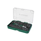 ParkSide 115 részes racsnis csavarhúzó és bitkészlet irányváltóval praktikus tároló dobozban, 1/4" 6.3 mm-es hatszögletű befogóval, speciális bitekkel