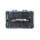 ParkSide 115 részes racsnis csavarhúzó és bitkészlet irányváltóval praktikus tároló dobozban, 1/4" 6.3 mm-es hatszögletű befogóval, speciális bitekkel