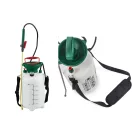 ParkSide / GardenLine mechanikus 5L (5 literes) kézi permetező, pumpás permetezőgép 2.5 bar, nyomásmérővel, nemesacél vagy réz szórószárral és szórófejjel