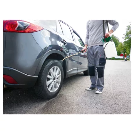 ParkSide / GardenLine mechanikus 5L (5 literes) kézi permetező, pumpás permetezőgép 2.5 bar, nyomásmérővel, nemesacél vagy réz szórószárral és szórófejjel